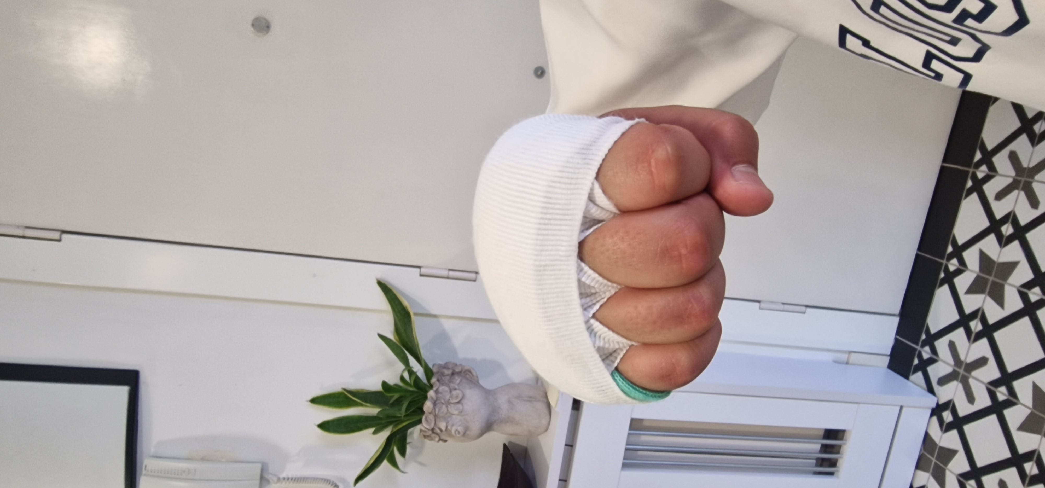 Boxeo mano vendada